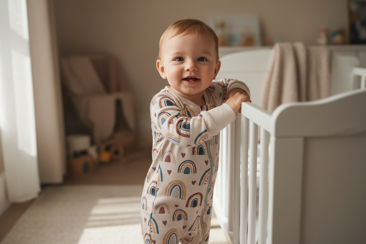 NEW Boho Rainbows organic cotton ZippyBoo suit