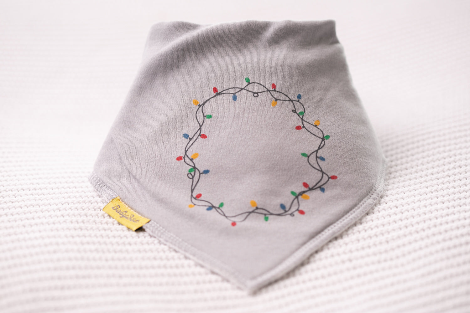 Fairy lights organic cotton DribbleBoo bandana bib