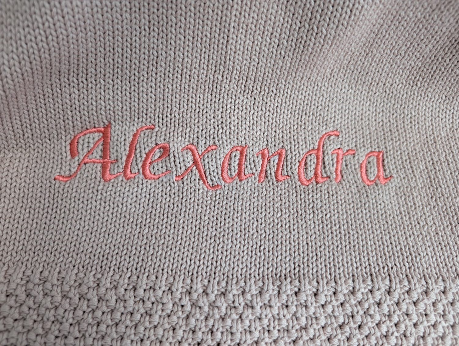 Sale - Organic cotton Beautiful Grey Blankieboo - Alexandra