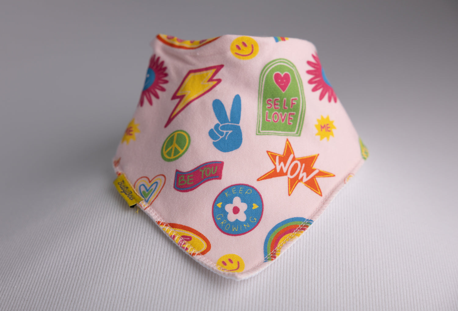 Good vibes only Organic Cotton DribbleBoo Bandana bib