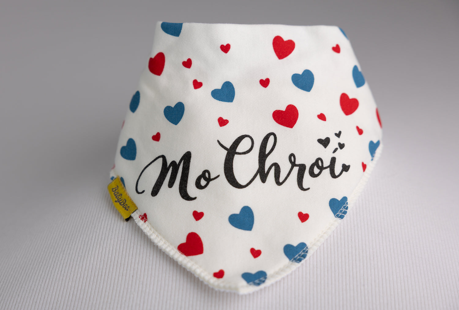 Cream Mo Chroí Organic Cotton DribbleBoo Bandana bib