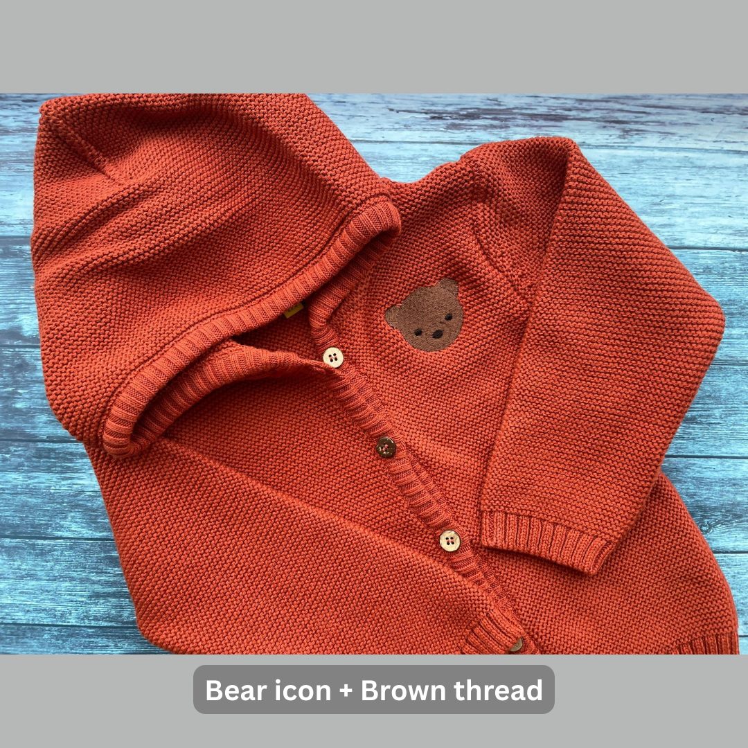 Rust organic cotton hoodie