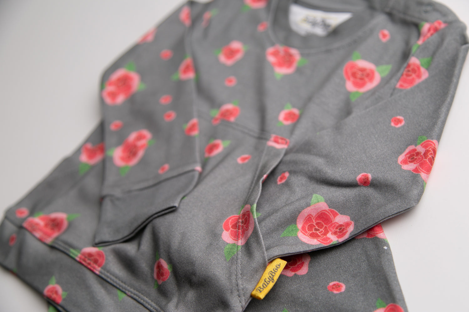 Grey Roses organic cotton loungewear set