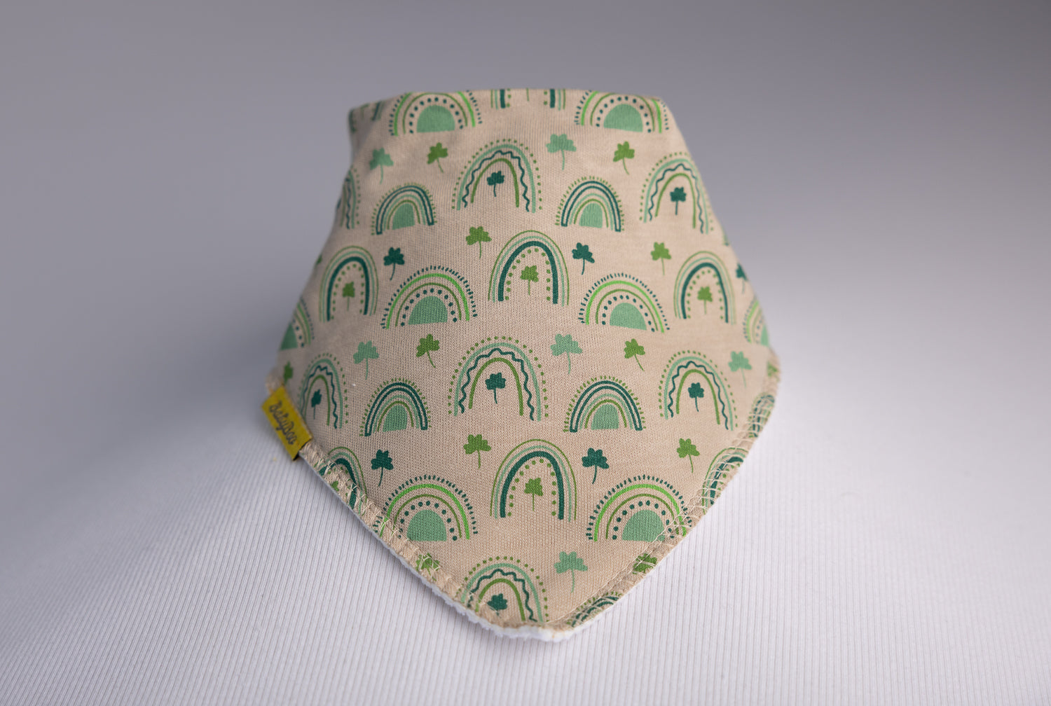 Irish Rainbows organic cotton DribbleBoo bandana bib