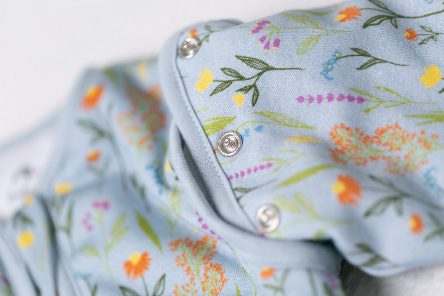Wildflowers organic cotton SnuggleBoo sleepsuit (1 tog)