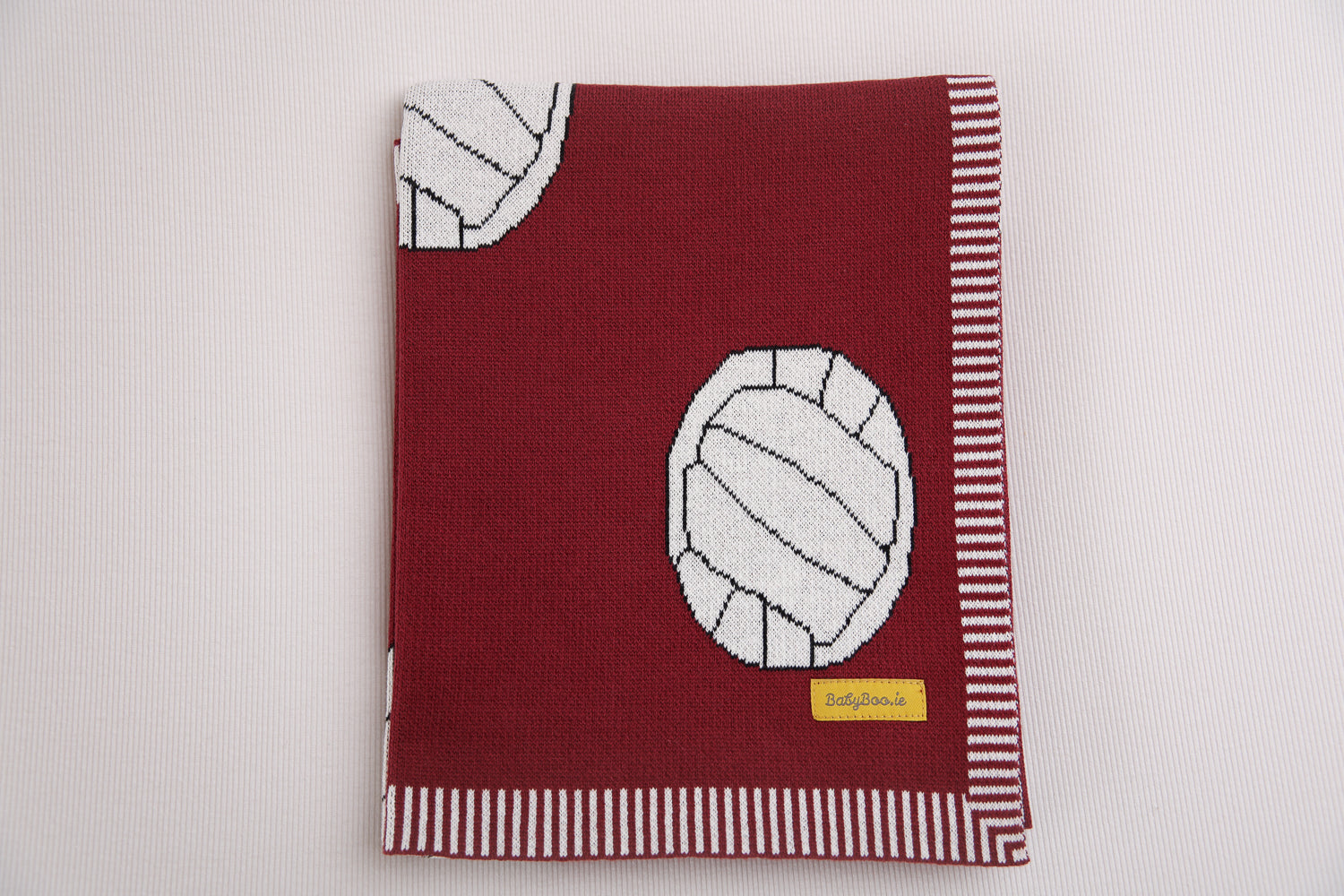 Maroon Gaelic Football Organic Cotton BlankieBoo blanket
