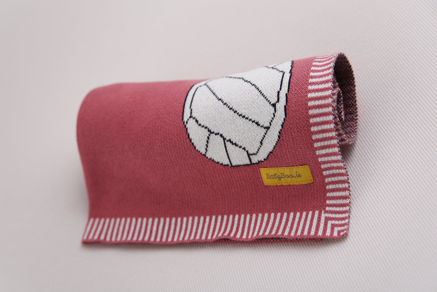 Pink Gaelic Football Organic Cotton BlankieBoo blanket