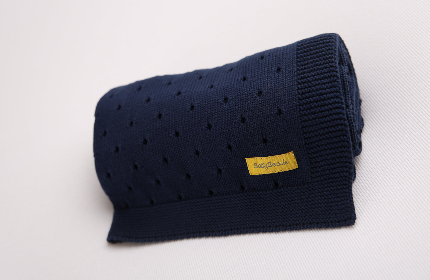 Organic cotton navy cellular BlankieBoo