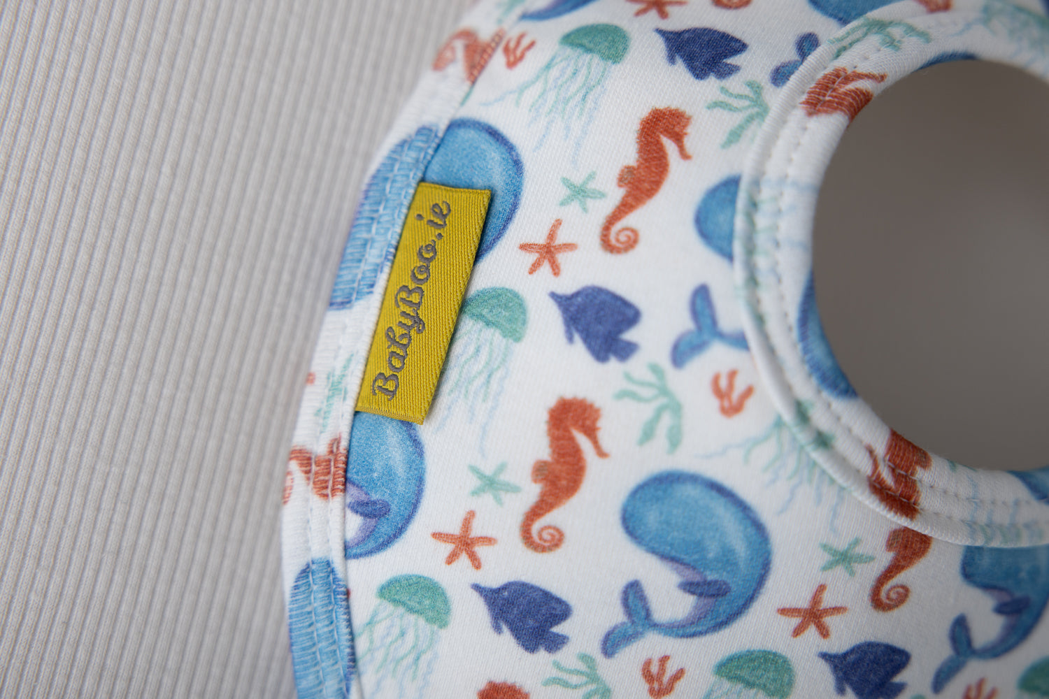 Sea friends organic cotton LittleBoo baby bib