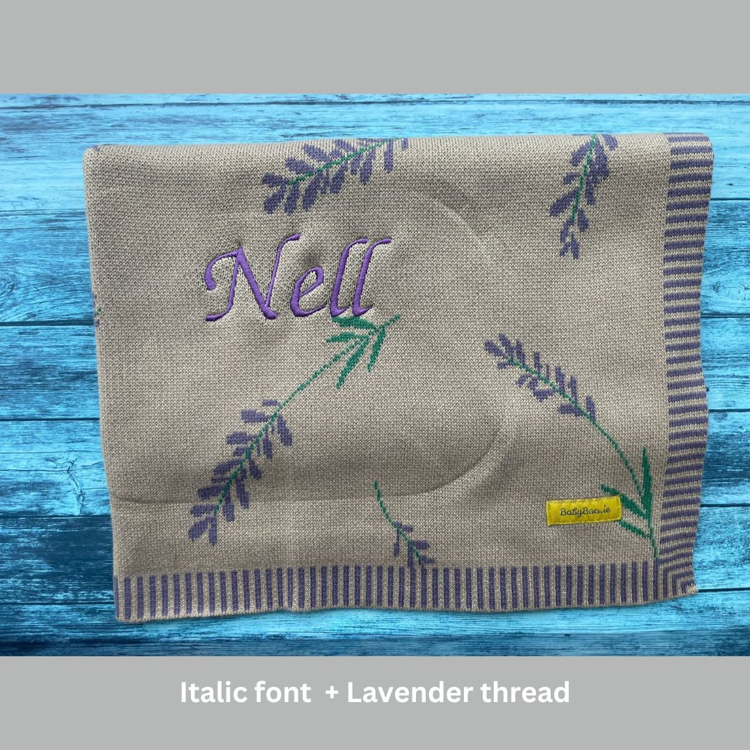 Organic cotton Lavender BlankieBoo