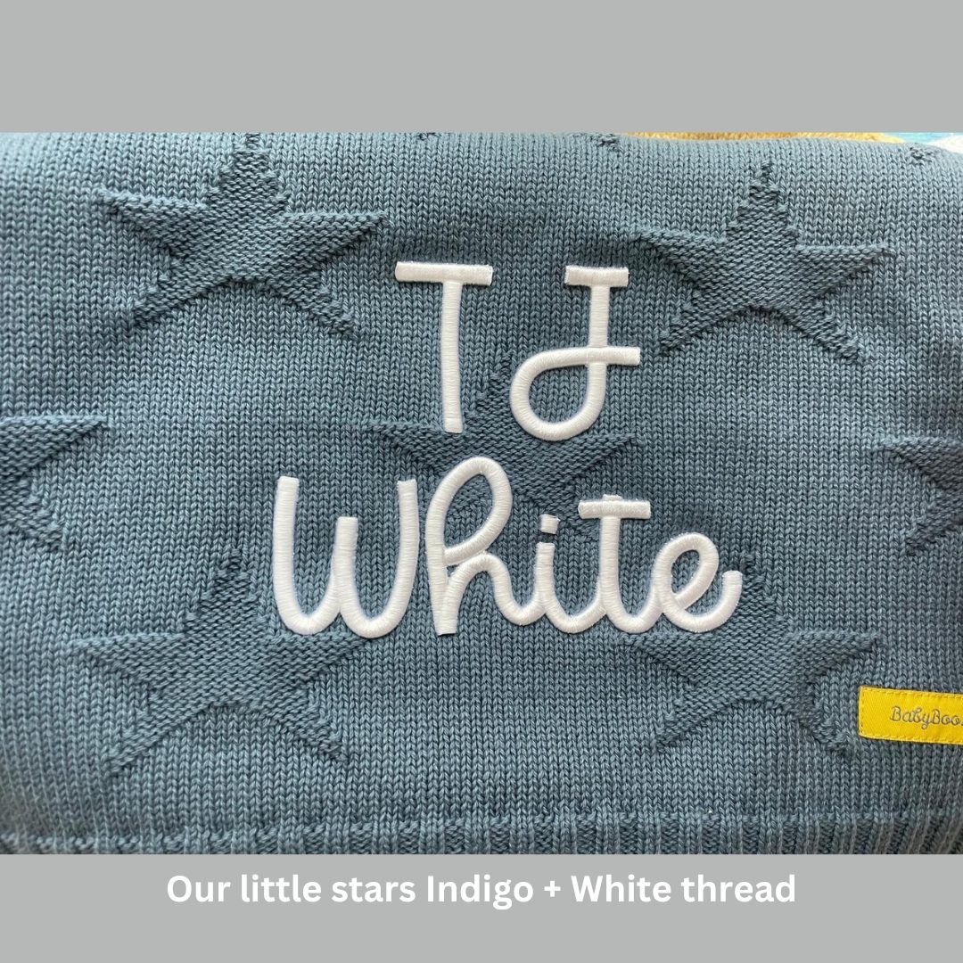 3D Puff Personalised Organic Cotton BlankieBoo baby blanket