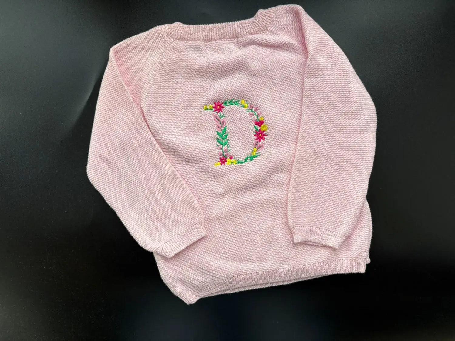 Floral Letter (back) Organic Cotton Kimono Cardigan