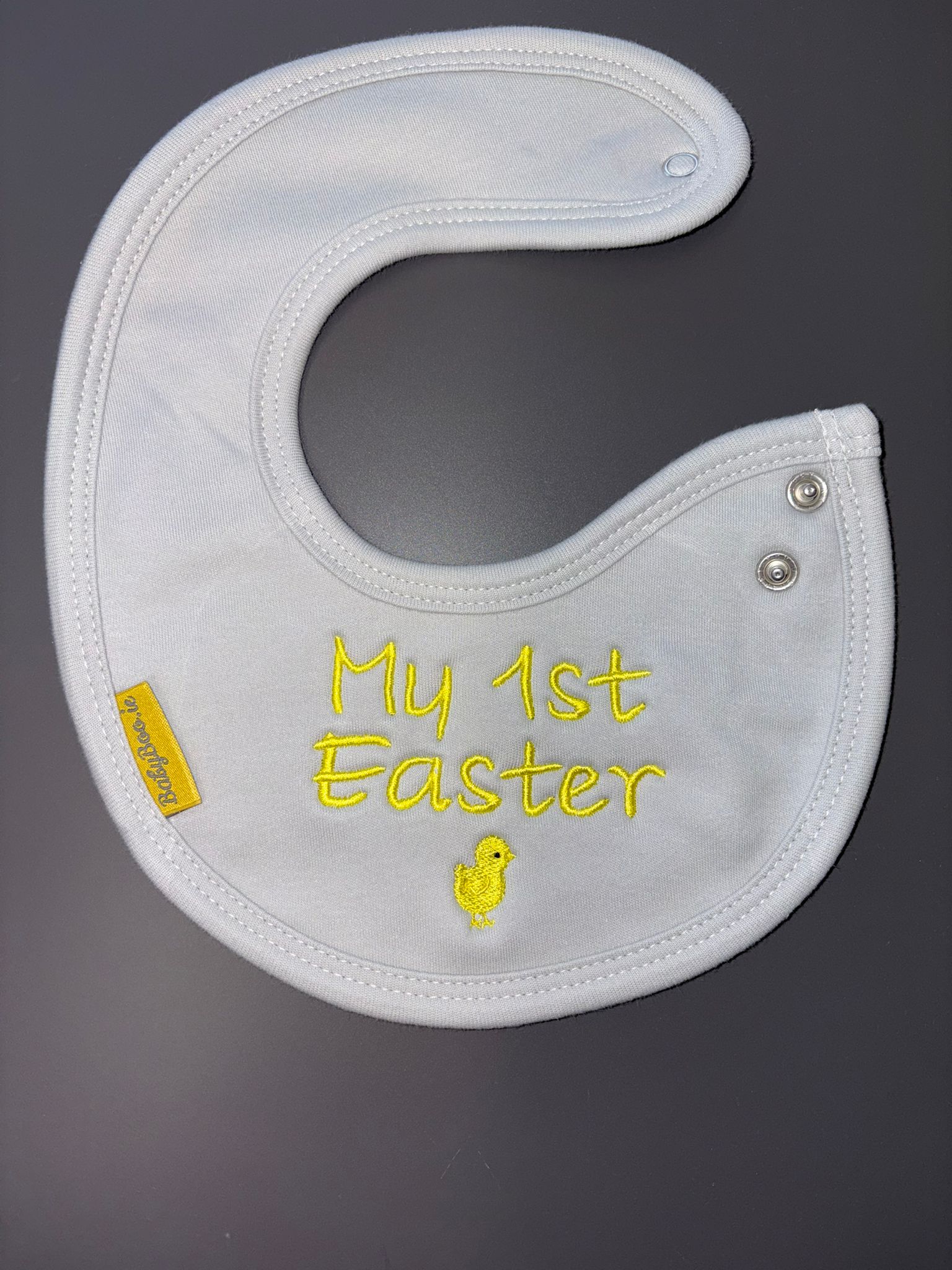 My 1st Easter organic cotton LittleBoo newborn bib