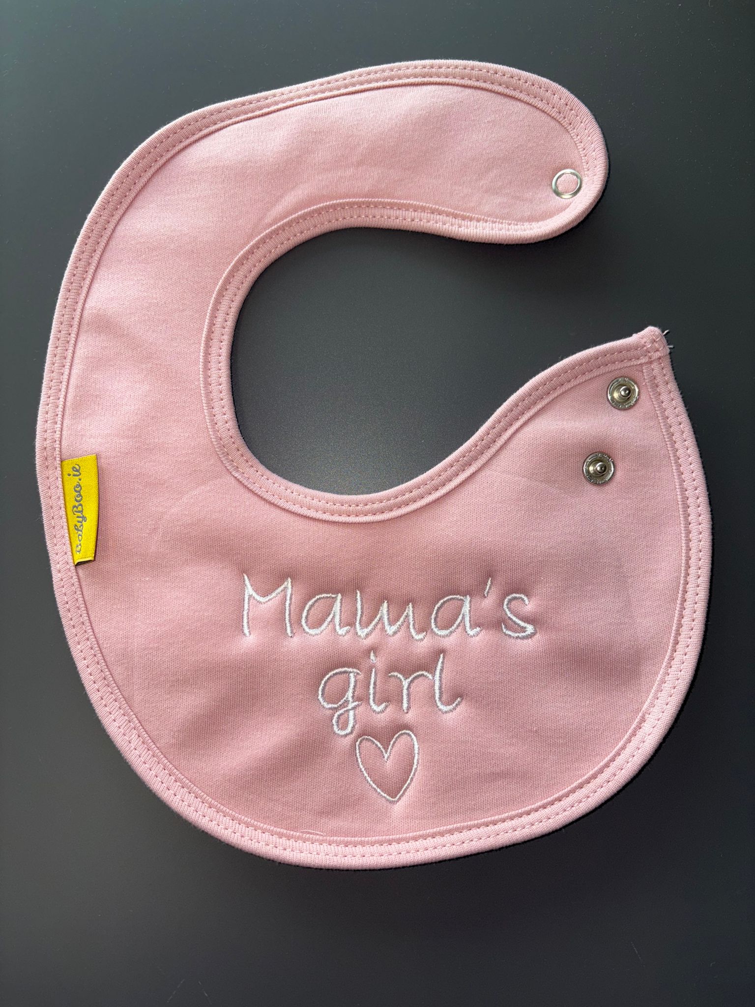 Mama's girl organic cotton LittleBoo newborn bib