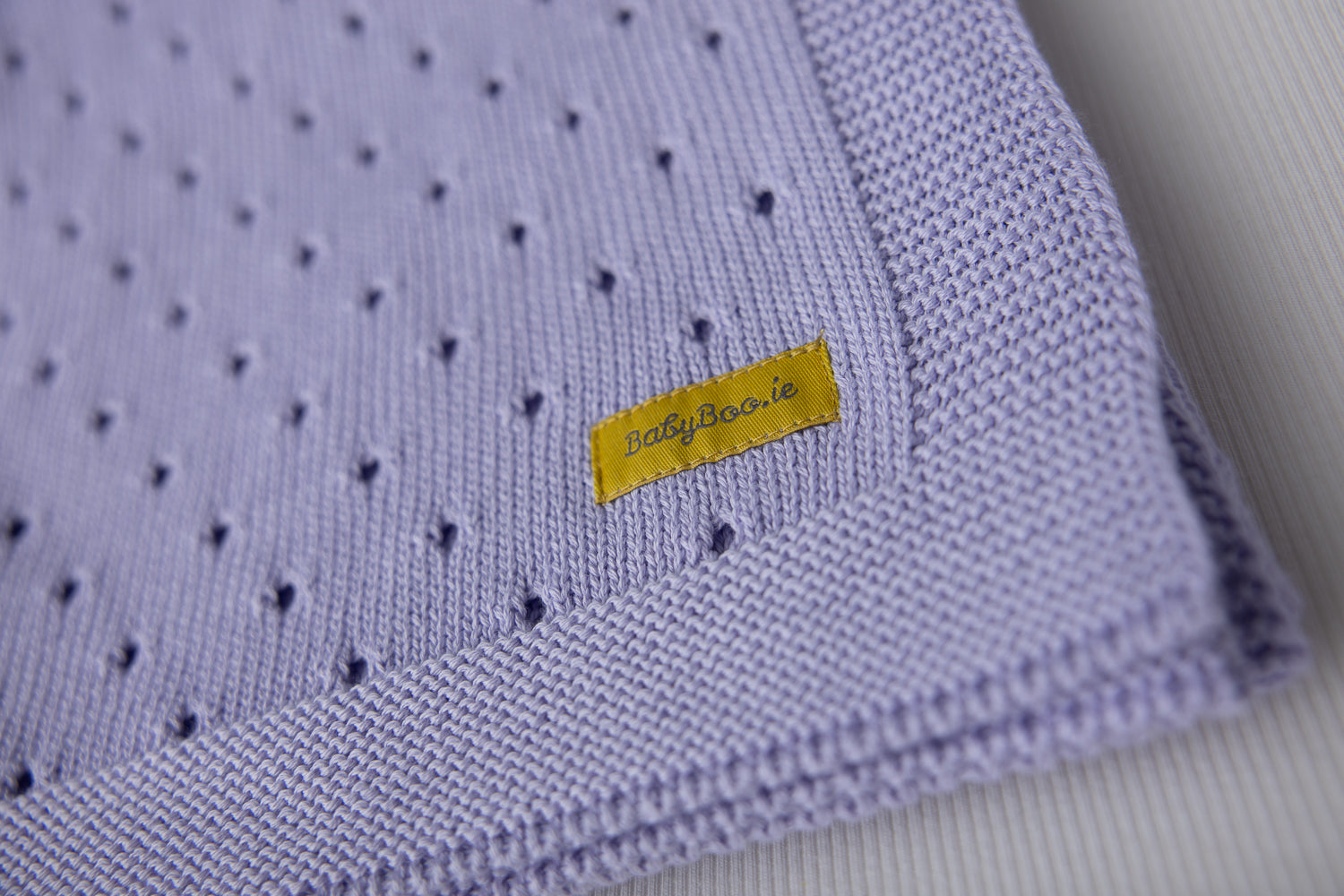 Organic cotton lilac cellular BlankieBoo