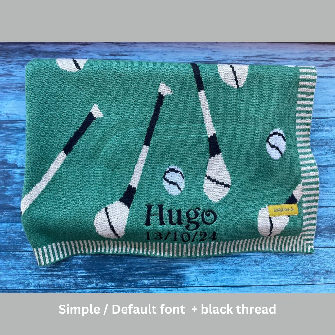 Green organic cotton GAA mad BlankieBoo