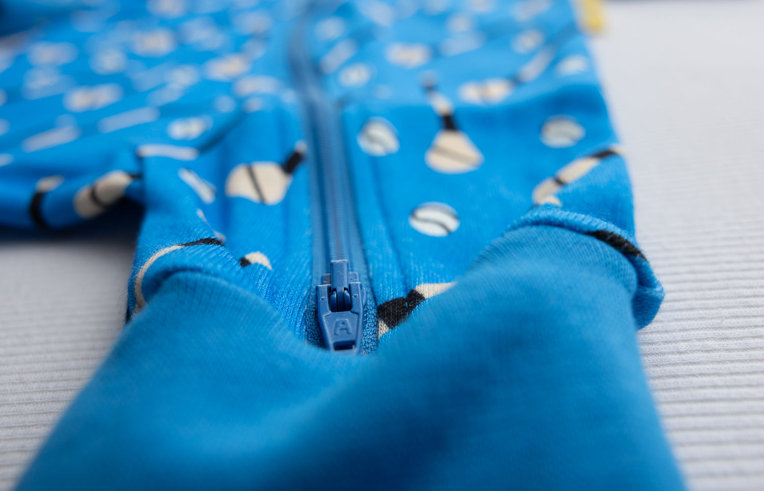 Royal Blue GAA organic cotton ZippyBoo suit
