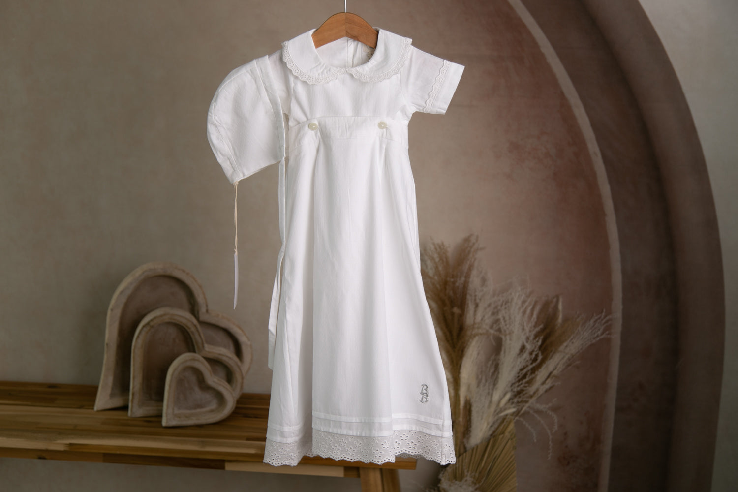 Classic style romper with detachable full length skirt (Jack)