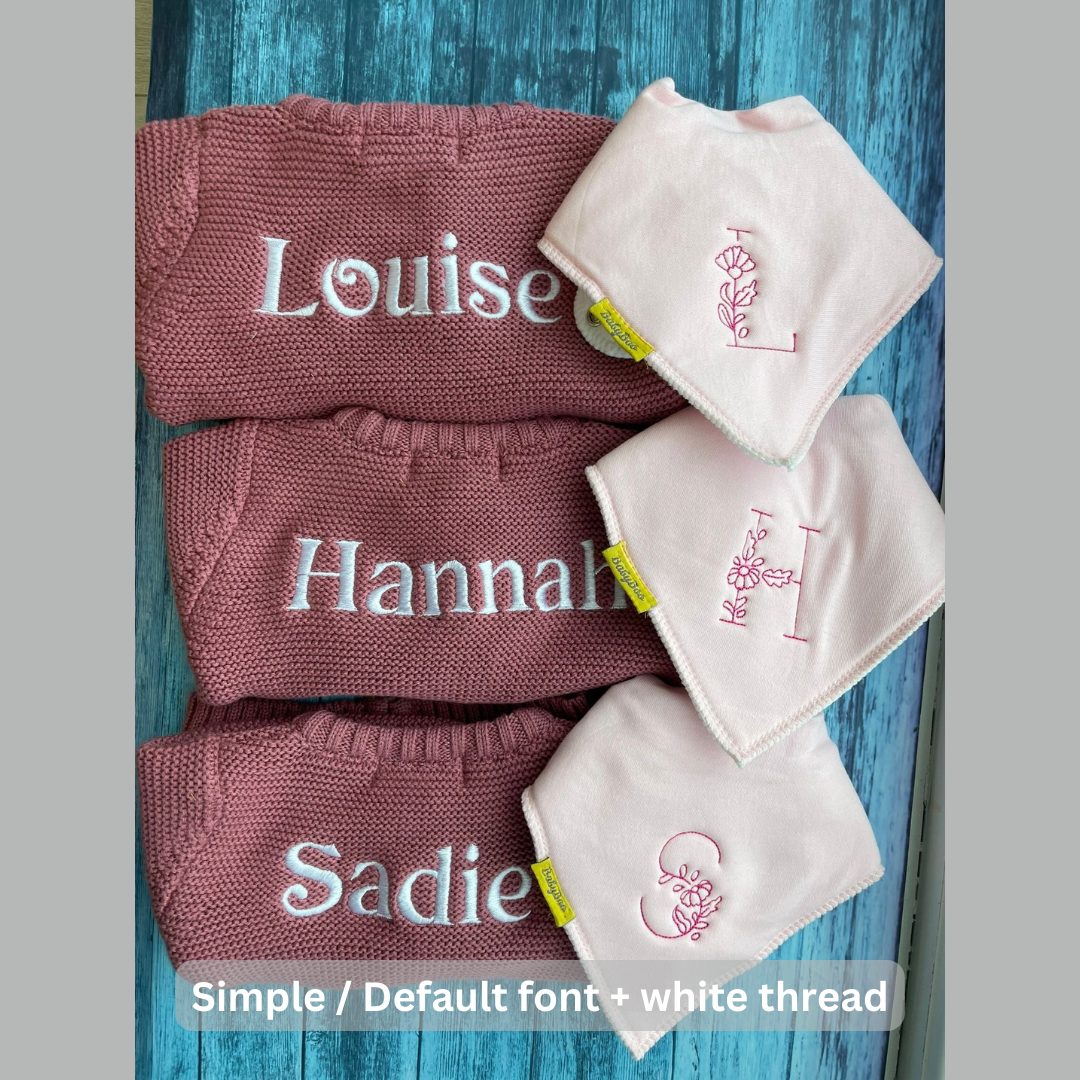 Rose organic cotton zipped cardigan