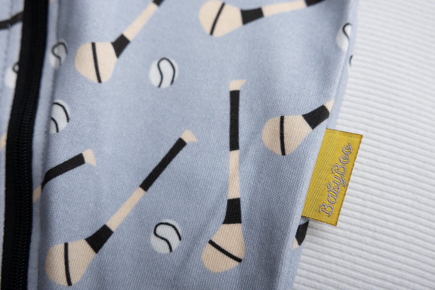 Light grey GAA organic cotton ZippyBoo suit