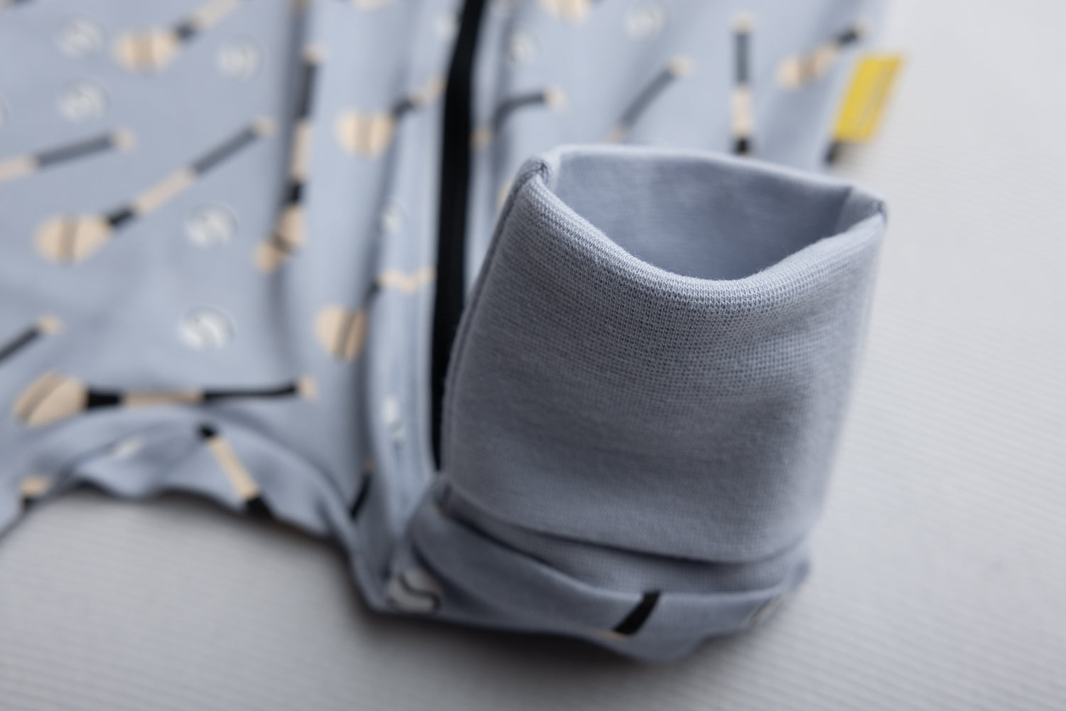 Light grey GAA organic cotton ZippyBoo suit