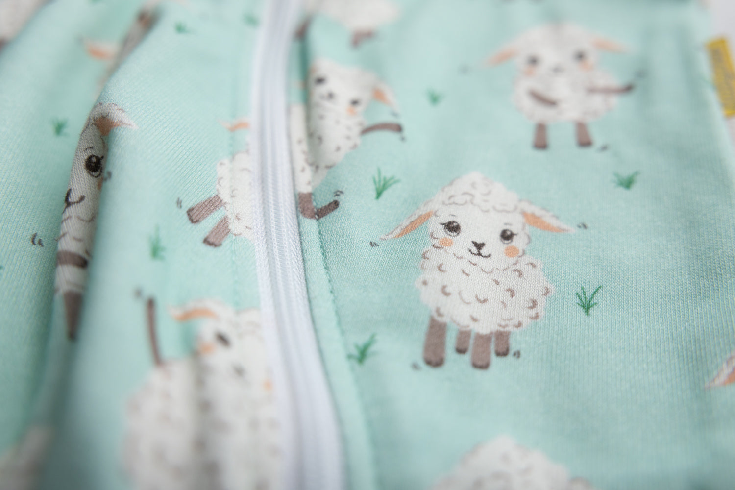 Dancing Lambs organic cotton ZippyBoo suit
