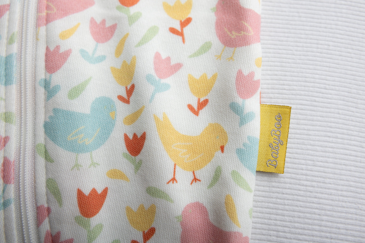 Spring Chicks organic cotton ZippyBoo suit