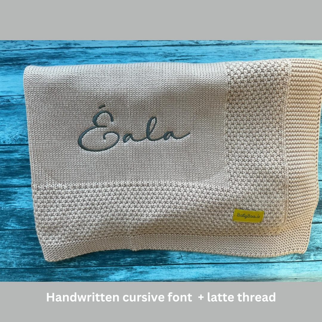 Organic cotton beautiful biscuit (Pink Beige) BlankieBoo