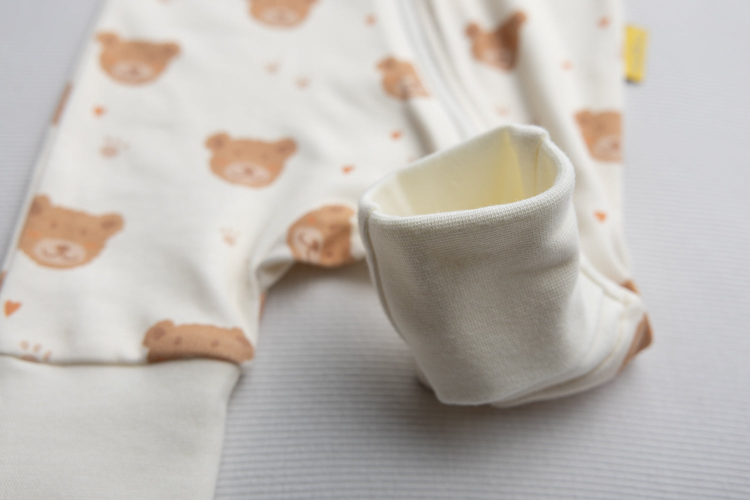 Lovely Teddy bears organic cotton ZippyBoo suit