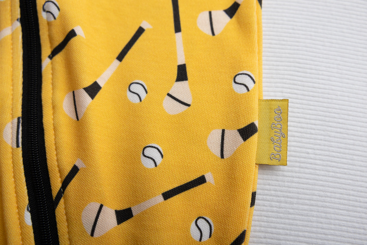 Mustard GAA organic cotton ZippyBoo suit