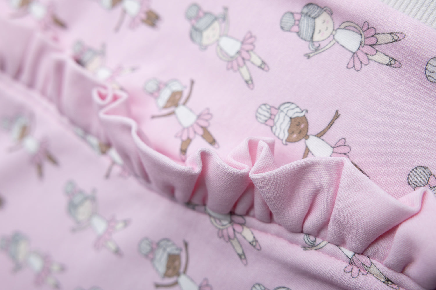 Ballerina ruffle organic cotton ZippyBoo suit