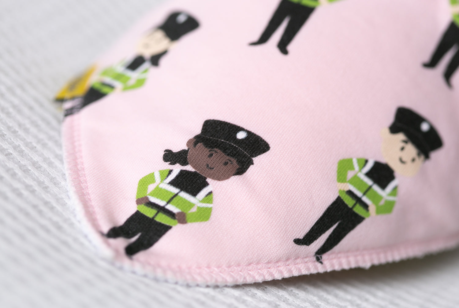 Baby pink future Garda organic cotton DribbleBoo bandana bib