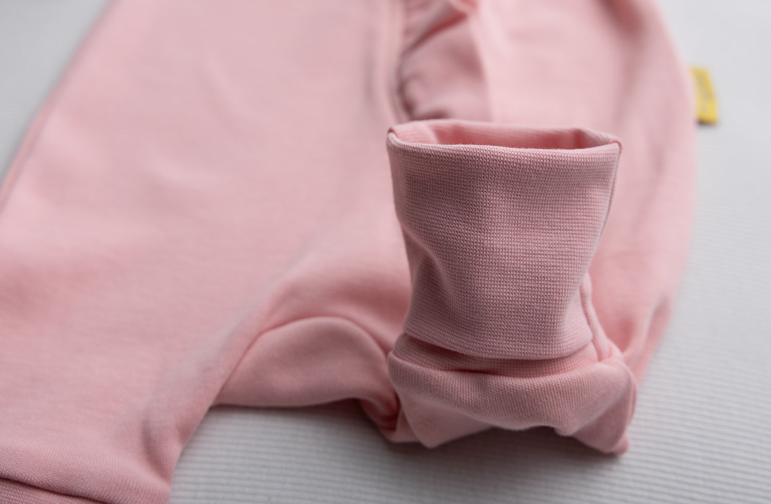 Pink ruffle organic cotton ZippyBoo suit