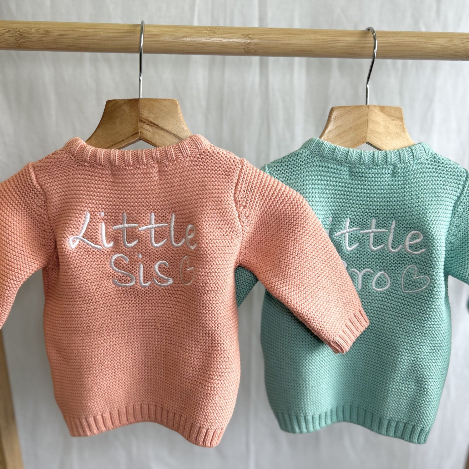 Little Sis Organic Cotton Zipped Cardigan