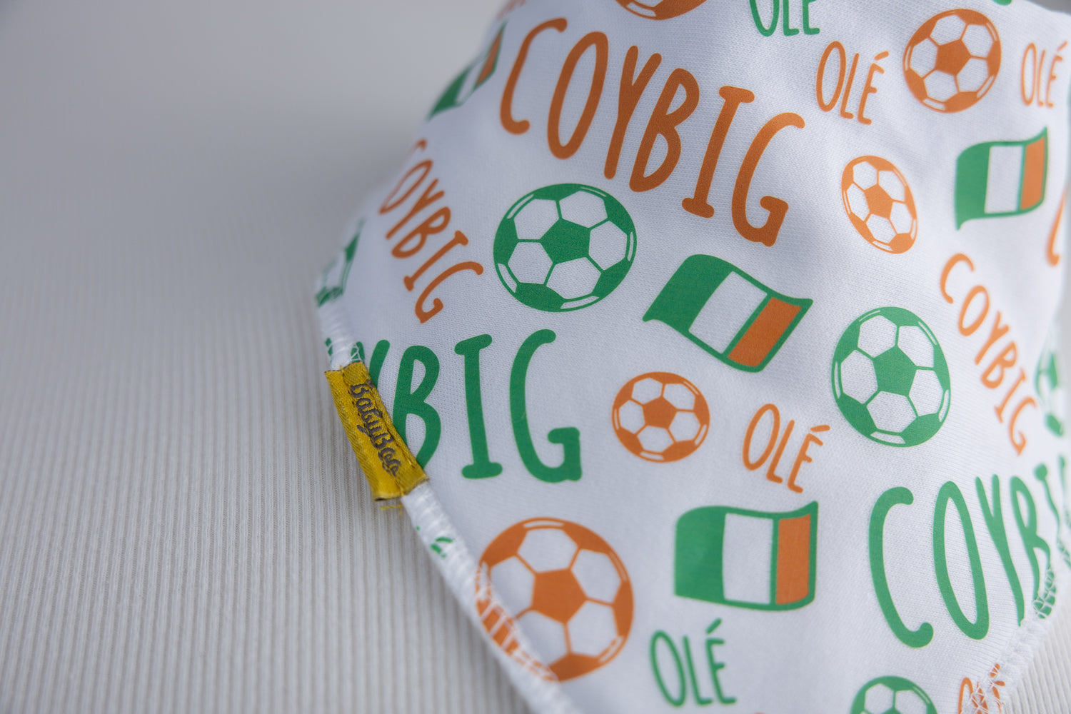 Irish Supporter organic cotton DribbleBoo bandana bib