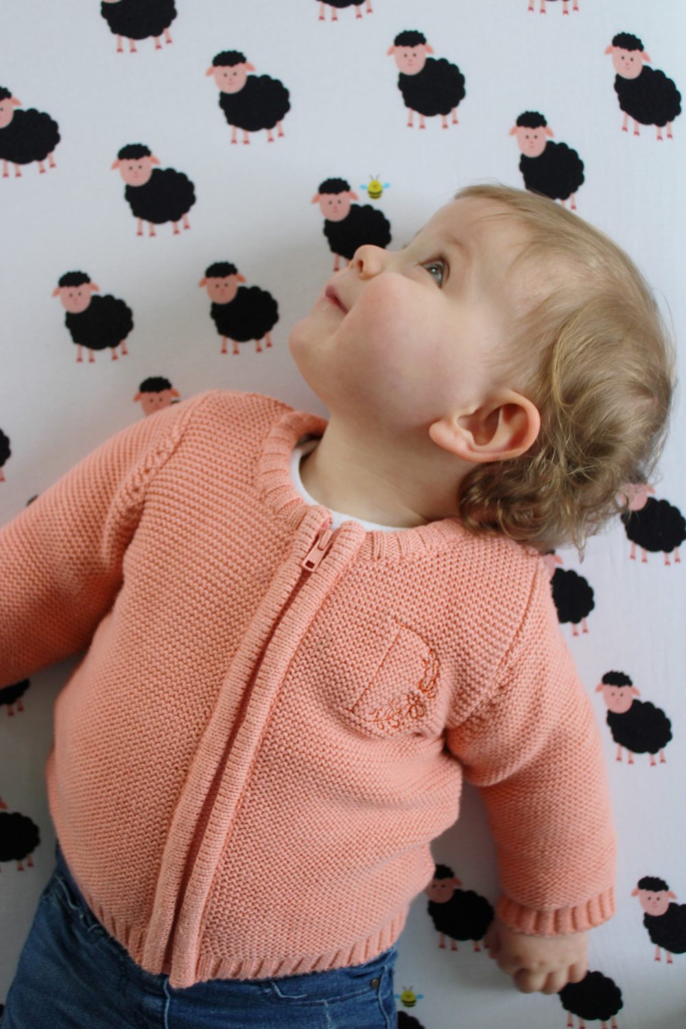 Sally sheep organic cotton BeddyBoo fitted sheet