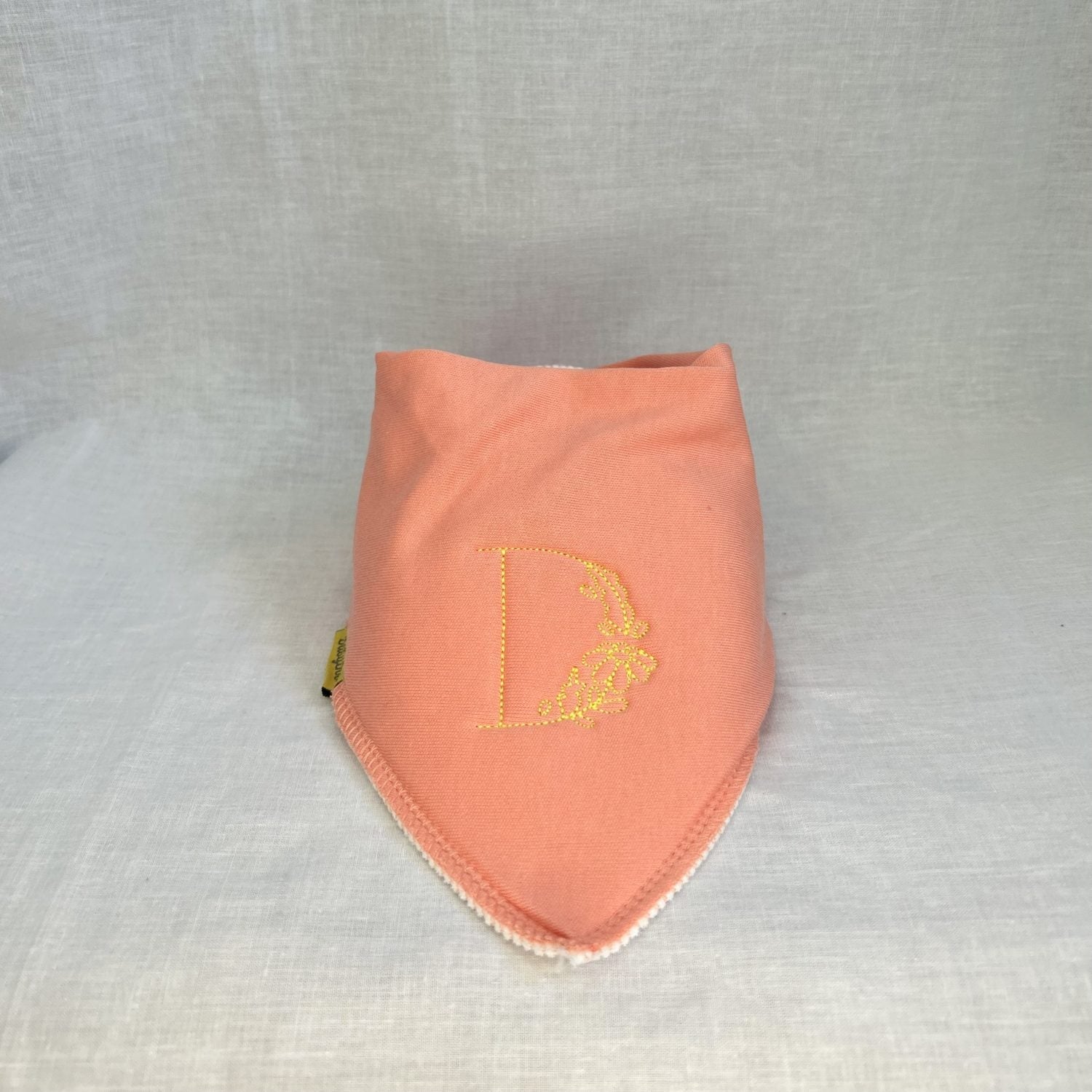 Botanical Letter Organic Cotton DribbleBoo Bandana Bib