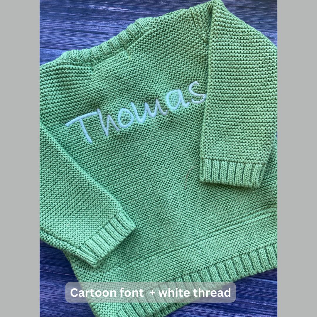 Apple organic cotton zipped cardigan