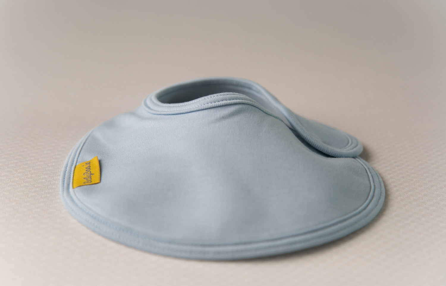 Just Pale Blue organic cotton LittleBoo baby bib