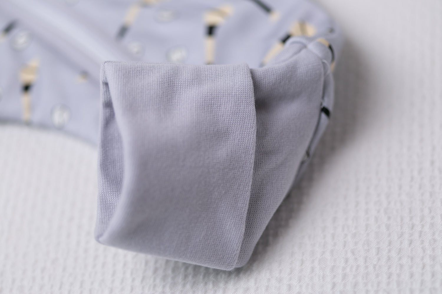 Grey GAA organic cotton SnuggleBoo sleepsuit (1 tog)