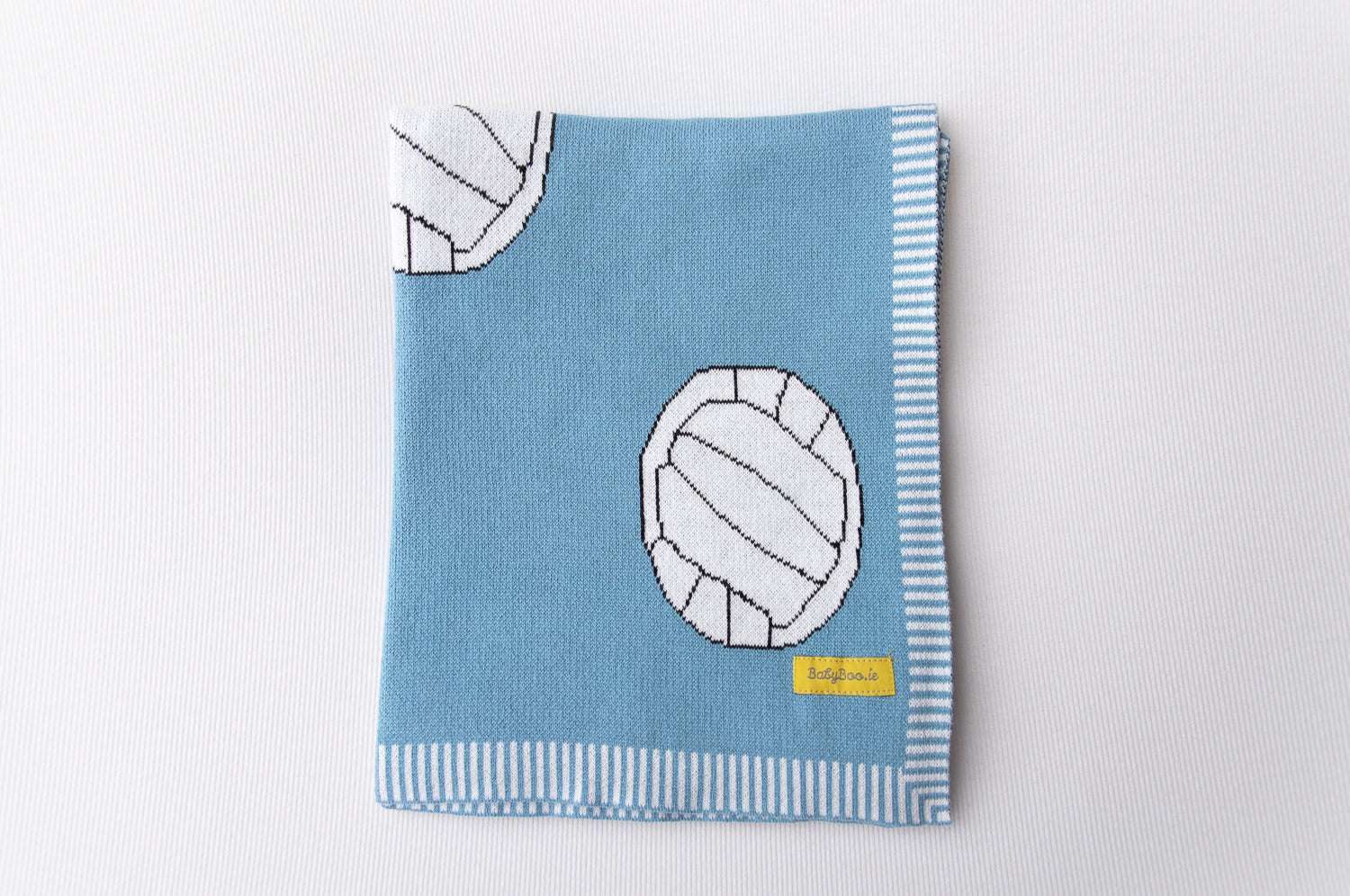 Blue Gaelic Football Organic Cotton BlankieBoo blanket