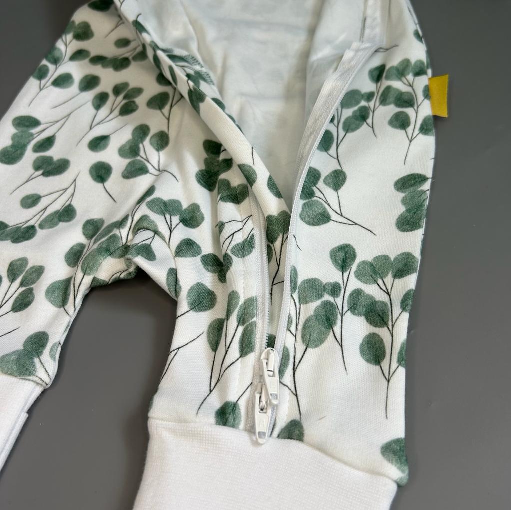 Eucalyptus organic cotton ZippyBoo suit
