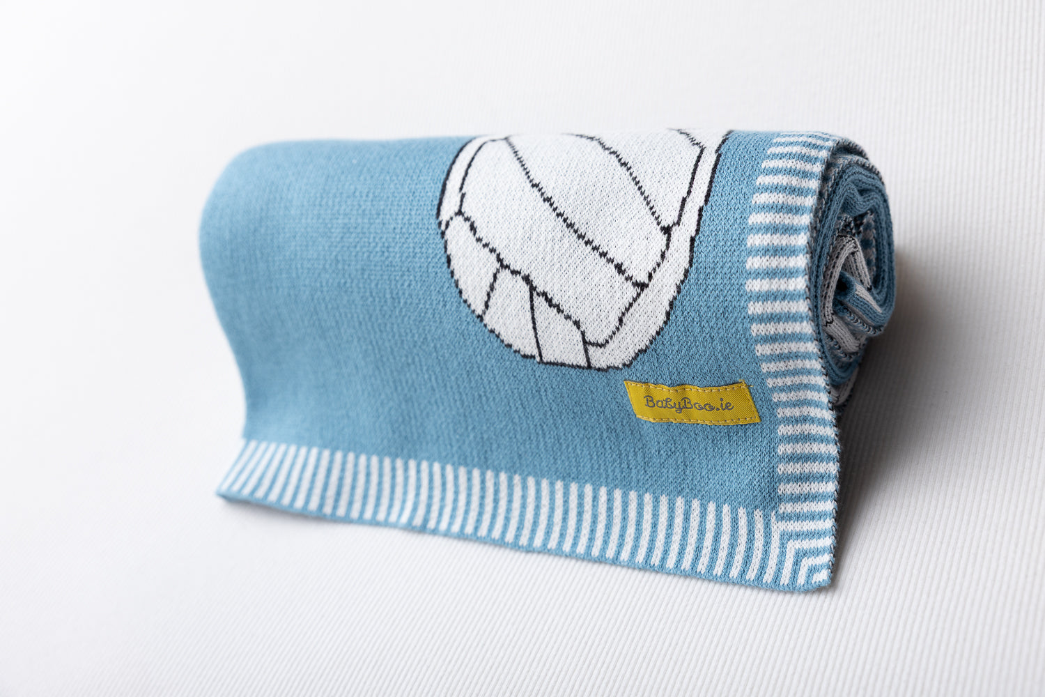 Blue Gaelic Football Organic Cotton BlankieBoo blanket