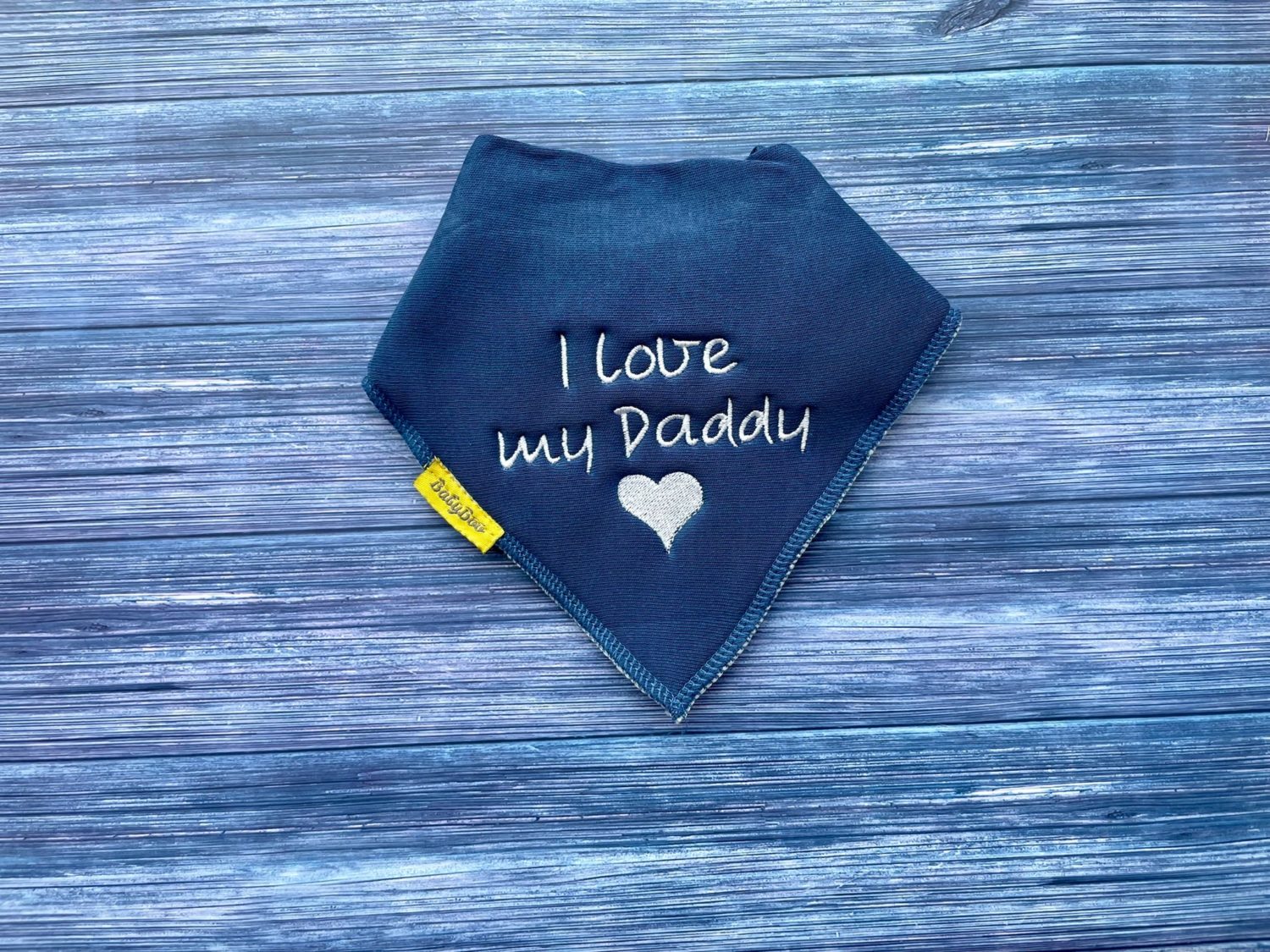 I love my Daddy organic cotton bandana bib