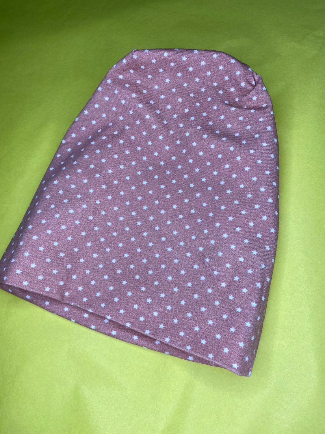 Tiny pink stars organic cotton BooBeanie hat
