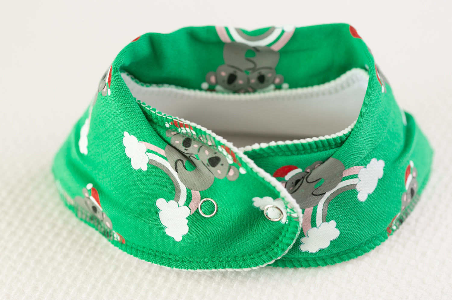 Christmas Koalas organic cotton DribbleBoo bandana bib