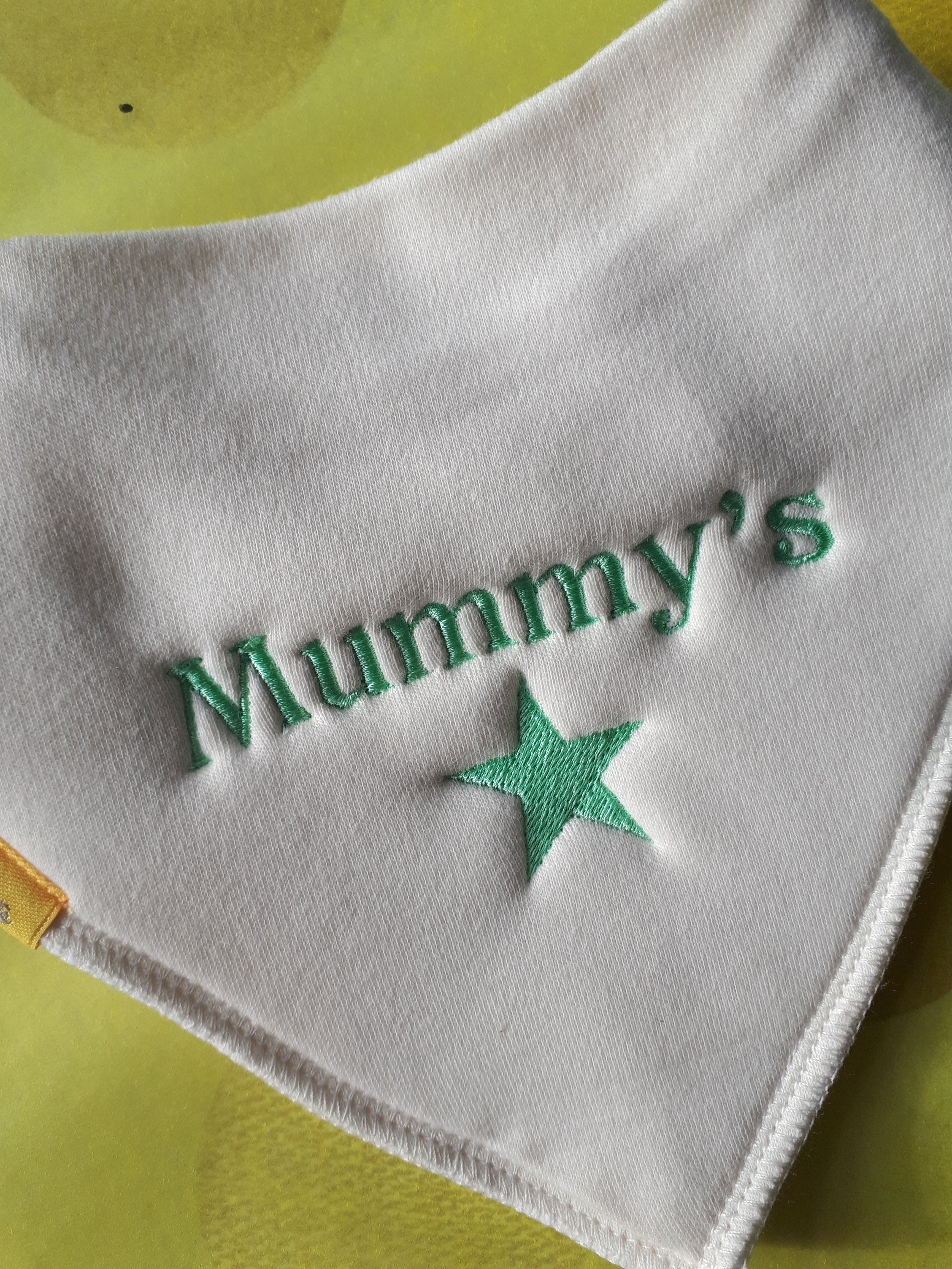 Mummy's Star organic cotton bandana bib