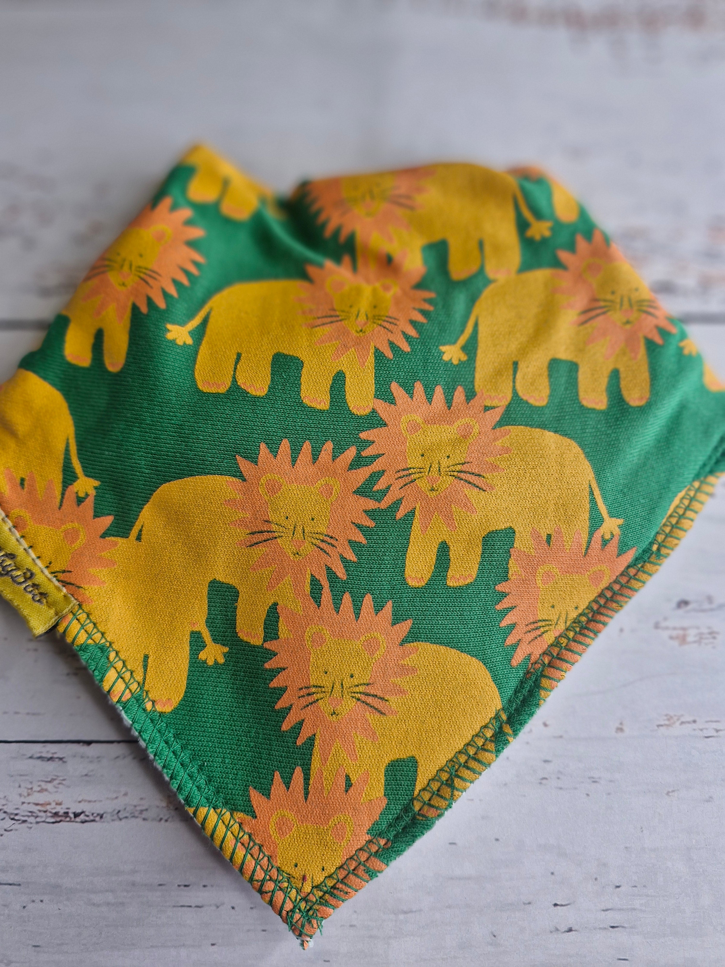 Roarsome organic cotton DribbleBoo bandana bib
