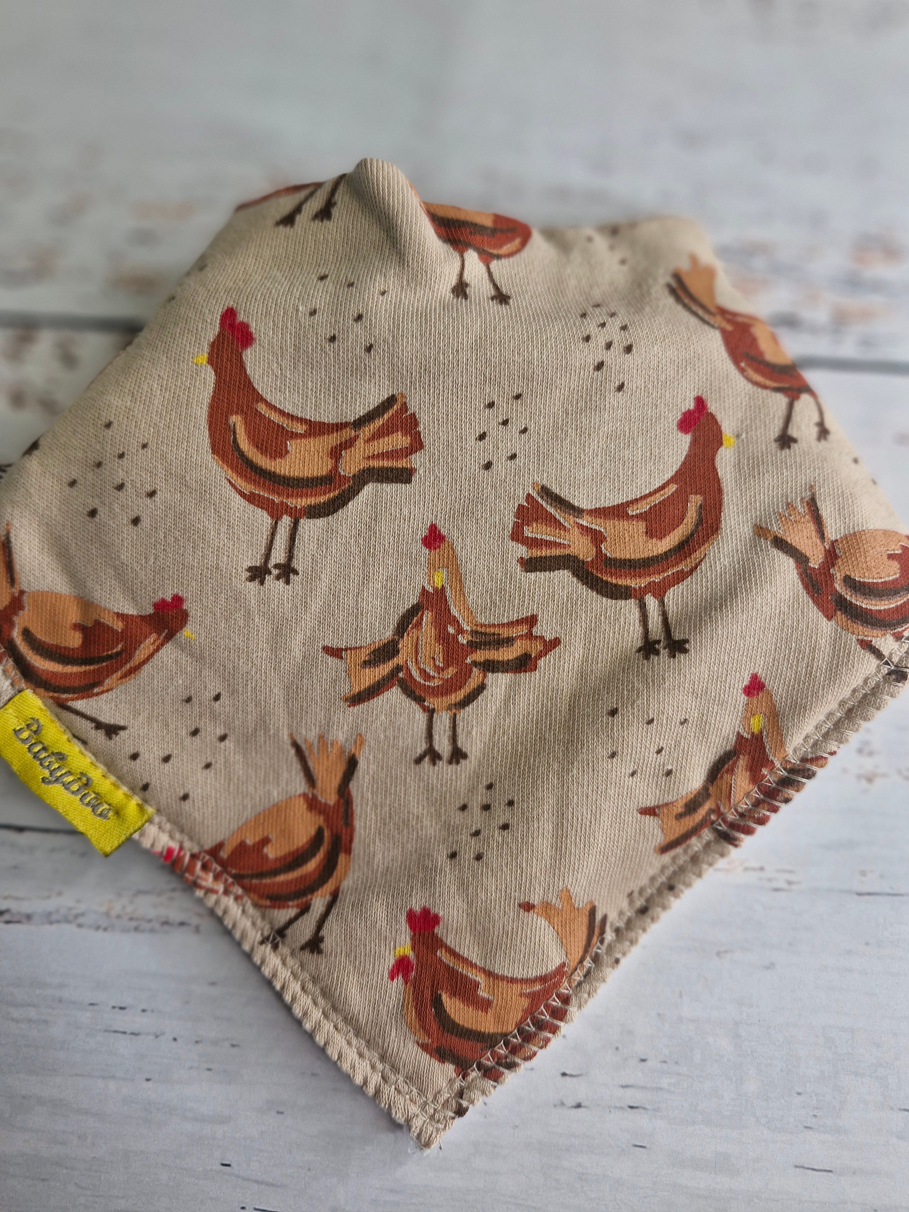 Hen House organic cotton DribbleBoo bandana bib