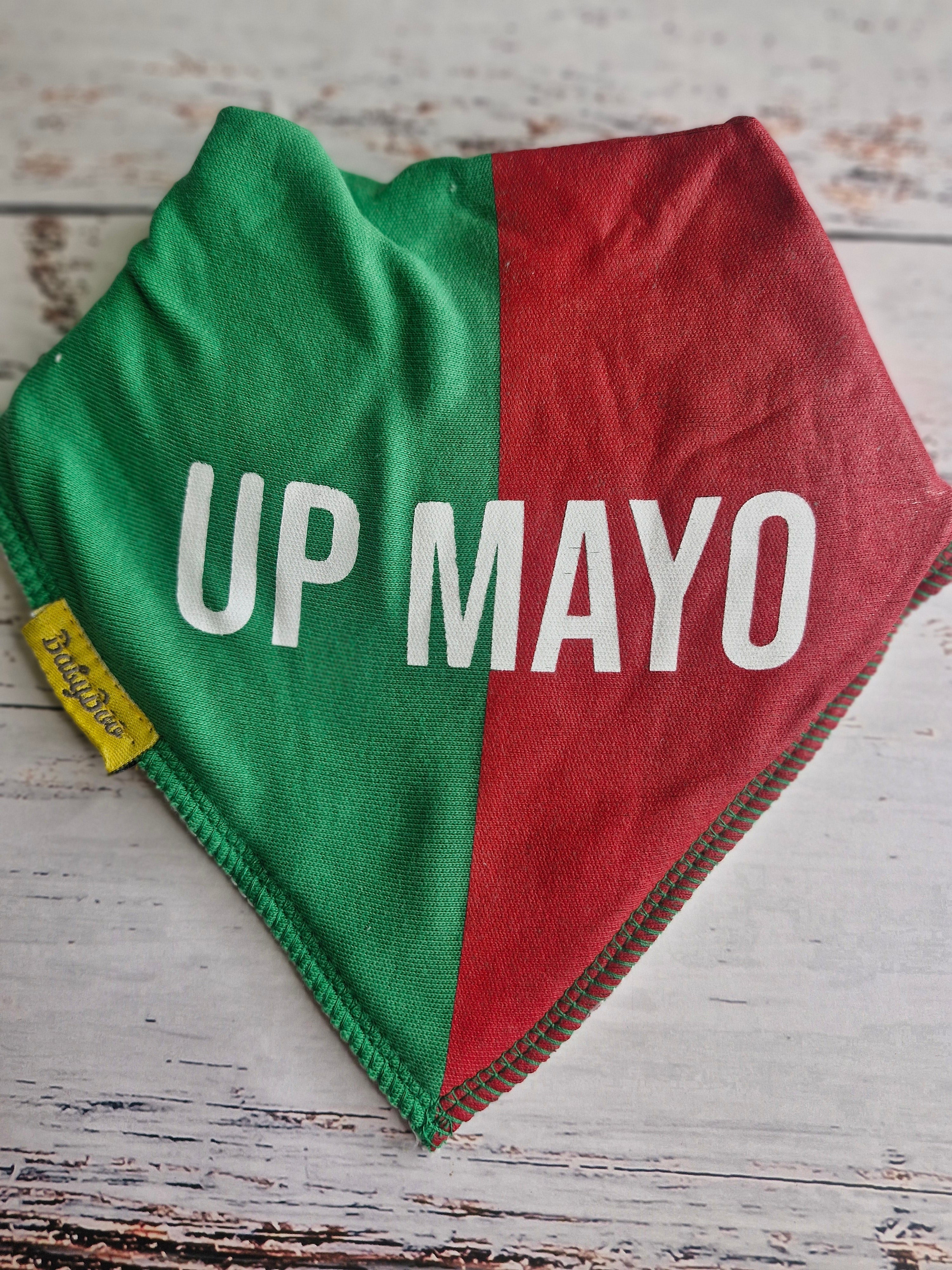 Mayo GAA organic cotton DribbleBoo bandana bib